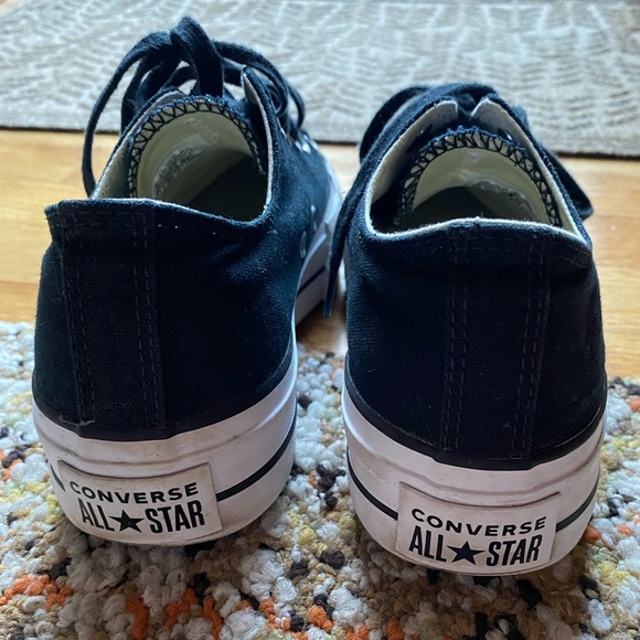 Black and White Platform Converse - Picture 4 of 5
